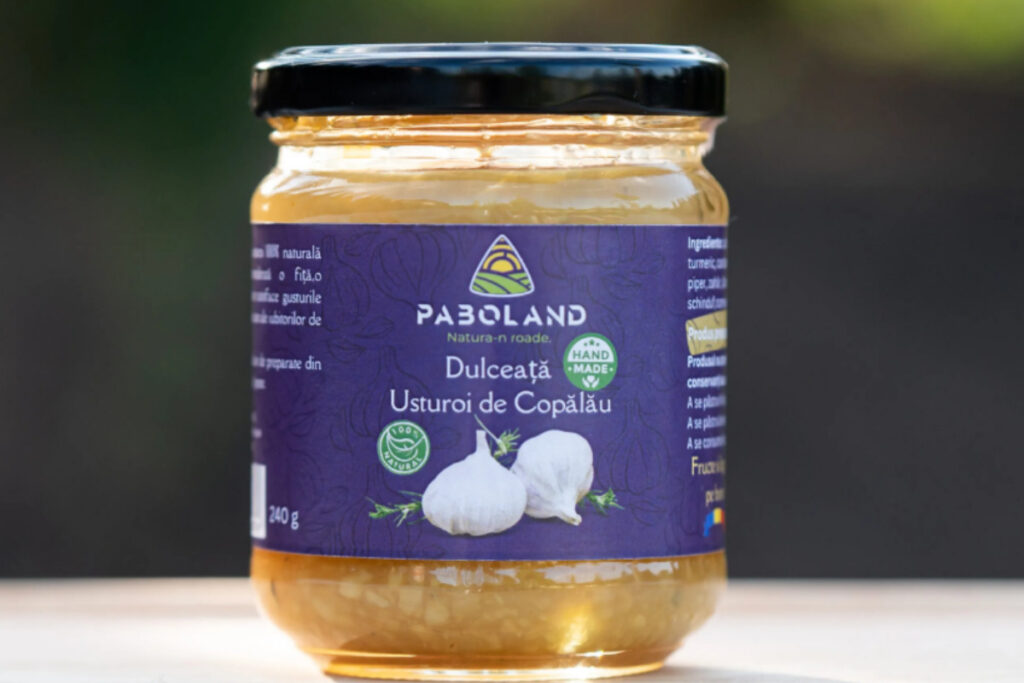borcan cu dulceata de usturoi de Copalau de la producator local din Romania
